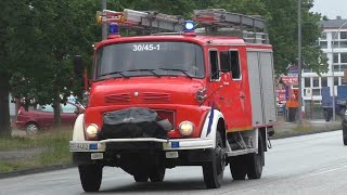 Kolonnenfahrt Einsatzfahrzeuge THW  Feuerwehr Landkreis Prignitz [upl. by Assilana731]