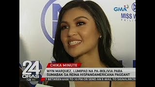 Wyn Marquez lumipad na paBolivia para sumabak sa Reina Hispanoamericana Pageant [upl. by Vanderhoek164]