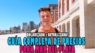 Cuánto cuesta vacacionar en Mar del Plata  Guía completa de PRECIOS [upl. by Annaigroeg]