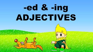 PARTICIPLE ADJECTIVES  ED and ING Adjectives [upl. by Funda]