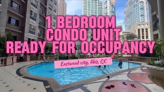 V62524 Eastwood city 1 bedroom condominium unit • ready for occupancy [upl. by Suh]