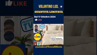 volantino LIDL 17 ottobre ✅ Quantità Limitata 🔥 Offerte casa biancheria e SilverCrest lidl short [upl. by Reddin738]