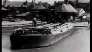 Barging Along  WW II film promoting Britains inland waterways [upl. by Eirruc396]