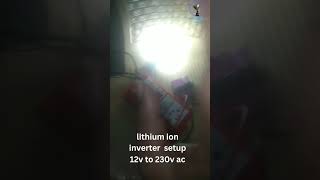 Lithium ion 12v 2200mah inverter setup 12dc to 230v acLithiumIonBattery12VDCto230VAC [upl. by Dev]