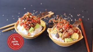 COMMENT FAIRE UN VRAI POKE BOWL 🍚 🍣 Recette bol poké Petite bette [upl. by Tayib921]