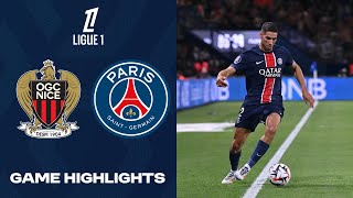 🔴 OGC NIce vs PSG  Ligue 1 202425  Game Highlights FC24 [upl. by Ttessil]