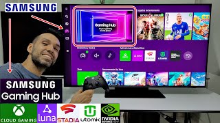 Samsung Gaming Hub para Smart TVs Review y Opiniones  Xbox Cloud Gaming Geforce Now Amazon Luna [upl. by Childs713]