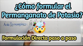 Permanganato de Potasio ¿Cómo formularSales Oxisales química salesoxisales [upl. by Maxma951]