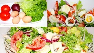 La Salade la plus délicieuse facile et rapideRecette minceur quoi manger pour vite Maigrir Diète [upl. by Ardnasyl]