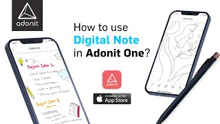 How to use Digital Note in Adonit One App [upl. by Asetal802]