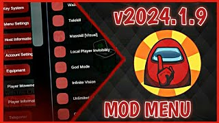 Among us v202419 Mod Menu Apk  No Kill Cooldown  Free Chat  Masskill  Telekill   New Feature [upl. by Najar]