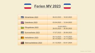 Ferien MV 2023 [upl. by Sparks]