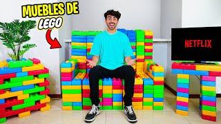 HICIMOS MUEBLES DE LEGO PARA MI CASA [upl. by Anik]