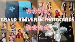 GRAND BINIVERSE OFFICIAL PHOTOCARDS unboxing merch 2024 🌸 BINI [upl. by Enenaj]