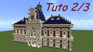 Minecraft Tuto  bâtiment 18ème siècle partie 23 [upl. by Ekal]