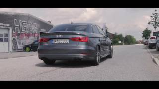 Audi S3 8V Exhaust Sound 89mm 35quot Klappenauspuff Sportauspuff BullX EGOX Klappenabgasanlage [upl. by Ragucci635]