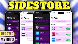 Sidestore iOS Install IPAs amp Wireless Refresh New Method [upl. by Allanson262]