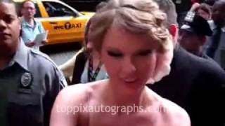 Taylor Swift  Signing Autographs at Songwriters Hall of Fame [upl. by Malvina]