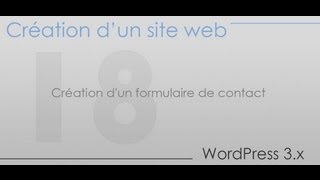 Création dun site web  Partie 18  Création dun formulaire de contact [upl. by Leahcimnaj]