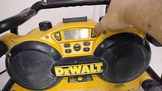 DEWALT DC011 WORK RADIO [upl. by Ateloj324]