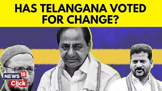 Telangana Assembly Election 2023  Voters Cast Their Verdict Exit Polls Hint At Tight Race  N18V [upl. by Cud720]