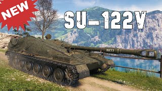 World of Tanks SU122V  New Tier X Reward Soviet Tank Destroyer [upl. by Jeffrey]