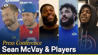 Sean McVay Matthew Stafford amp More Rams Players Speak To The Media Ahead Of Dolphins Matchup [upl. by Labors]