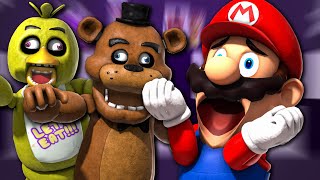 Mario Plays Five Nights At Freddys [upl. by Cowie]