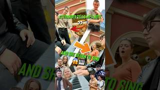 With 4 NOTES this guy created a Piano Song and SHE began to SING😱🎹 publicpiano reaction piano [upl. by Rento]