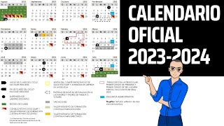 OFICIAL 📆 Calendario escolar 20232024 [upl. by Dedra]