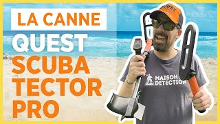 Détecteur de métaux Quest Scuba Tector Pro  gagnez en profondeur avec la canne  ‍🦯 [upl. by Nodababus]