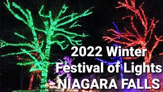 2022 Winter Festival of Lights NIAGARA FALLS Canada [upl. by Pollyanna]