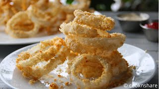 Super Crispy Air Fried Onion Rings in 30 Minutes [upl. by Koby]