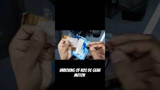 Unboxing of N20 DC gear motor handmade 1000subscriber trending tractorvideo shortsvideo [upl. by Stockton]