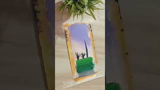 Craziest bookmark painting 🎨🖌️🔥acrylic painting scenery art [upl. by Krug]