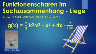 Funktionenscharen im Sachzusammenhang Beispielaufgabe Mathe Abi 2023 NRW Leistungskurs Nachklausur [upl. by Akirahc484]