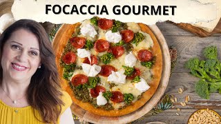 Focaccia Fantasia Pesto Burrata amp Gorgonzola [upl. by Idaline]