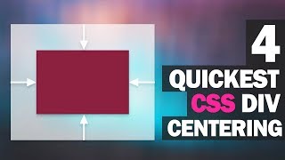 4 Quickest Ways to Center Div with CSS [upl. by Ylil]