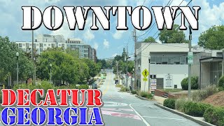 Decatur  Georgia  4K Downtown Drive [upl. by Bonni]