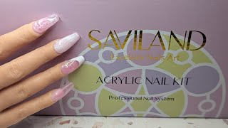 Saviland Everything You Need Acrylic Kit for Beginners Explained 🎨 [upl. by Norrehs229]