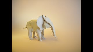 How to make Origami Elephant  sipho mabona [upl. by Berkley]