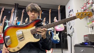 Fender Custom Shop  1959 Precision Bass Closet Classic 3 Color Sunburst【Test Play】 [upl. by Ayr336]