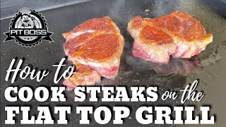 How to Cook a Steak on the Flat Top Grill for the perfect crust [upl. by Desmond]