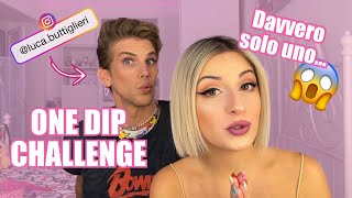 ONE DIP MAKEUP CHALLENGE  ft LUCA BUTTIGLIERI [upl. by Anim625]