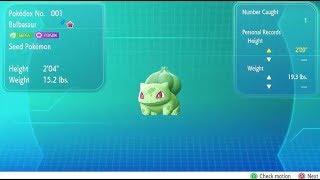 Live Shiny Bulbasaur Full Odds in LGPE 5202 Resets [upl. by Eizdnil]