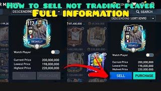 How to sell untradeable players in fifa mobile  how to sell not trading players in fifa mobile [upl. by Ecirahc]