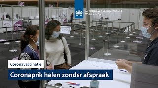 Prikken zonder afspraak Waarom een prik halen  Coronavaccinatie [upl. by Artim]