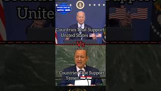 Countries That Support Yemen Vs USA shorts [upl. by Dlorah]