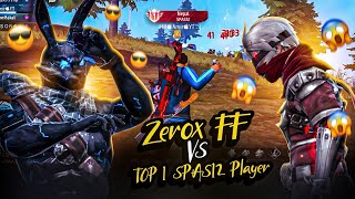 Hacker Level Top 1 SPAS12 Player👽 Vs Zerox FF🥷  Freestyle 1vs1 Fight☠️ [upl. by Eniamret]