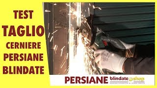 Test Cerniere AntiStrappo Persiane  Blindateshop [upl. by Ydualc24]